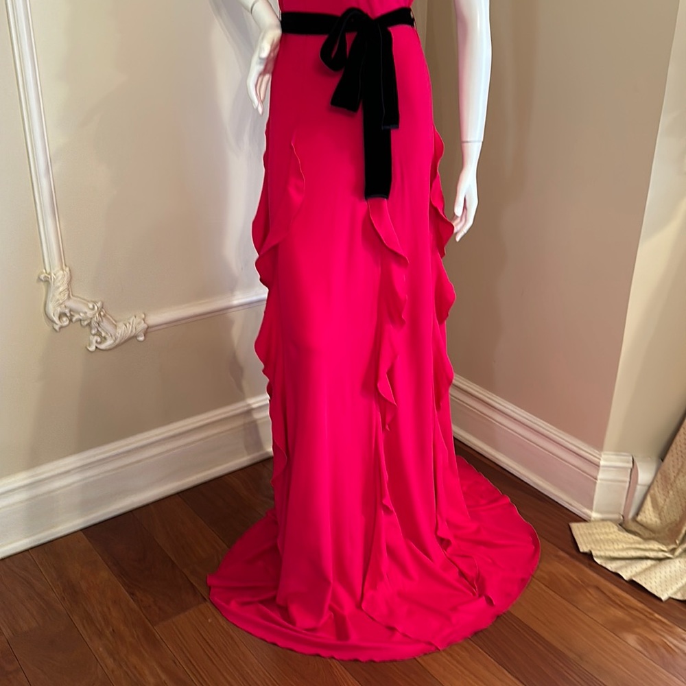 GUCCI PINK  RUFFLE DRESS SIZE M - Picture 6 of 15
